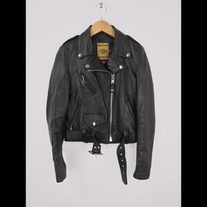 SCHOTT 218W Women's Sz XS One Star Perfecto Lambskin Leather Motorcycle Jacket